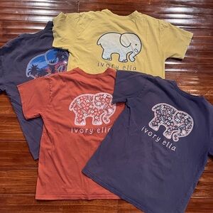 Lot of 8 Ivory Ella Tees - Long and Short Sleeves